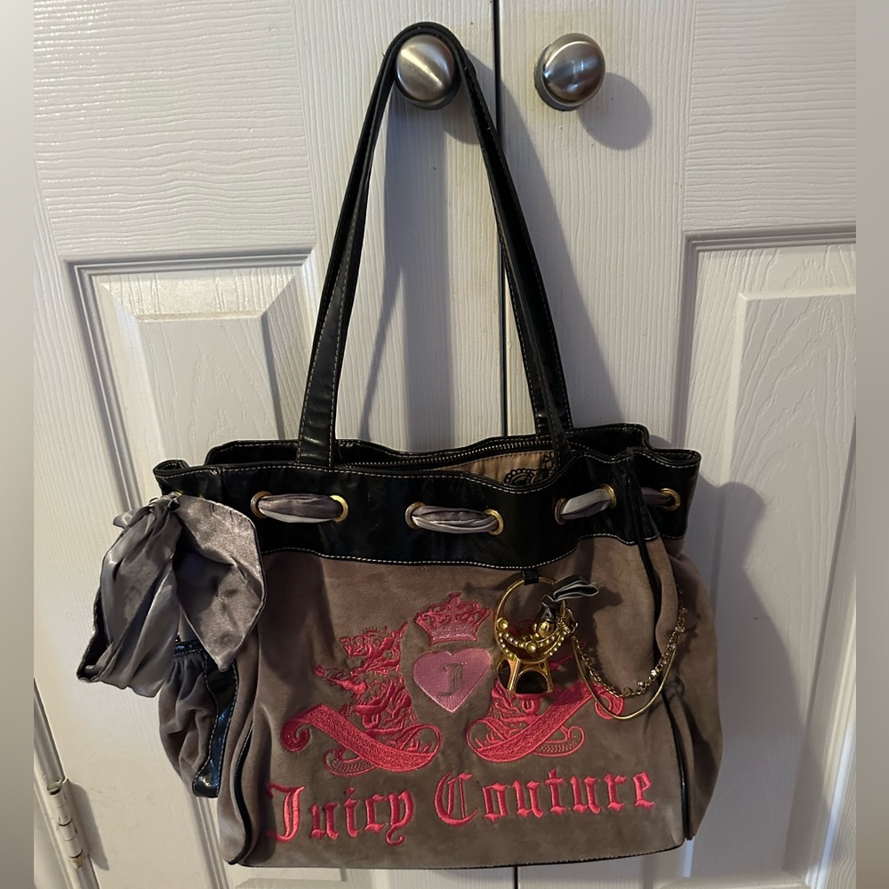 Juicy Couture Crushed Velvet Handbag